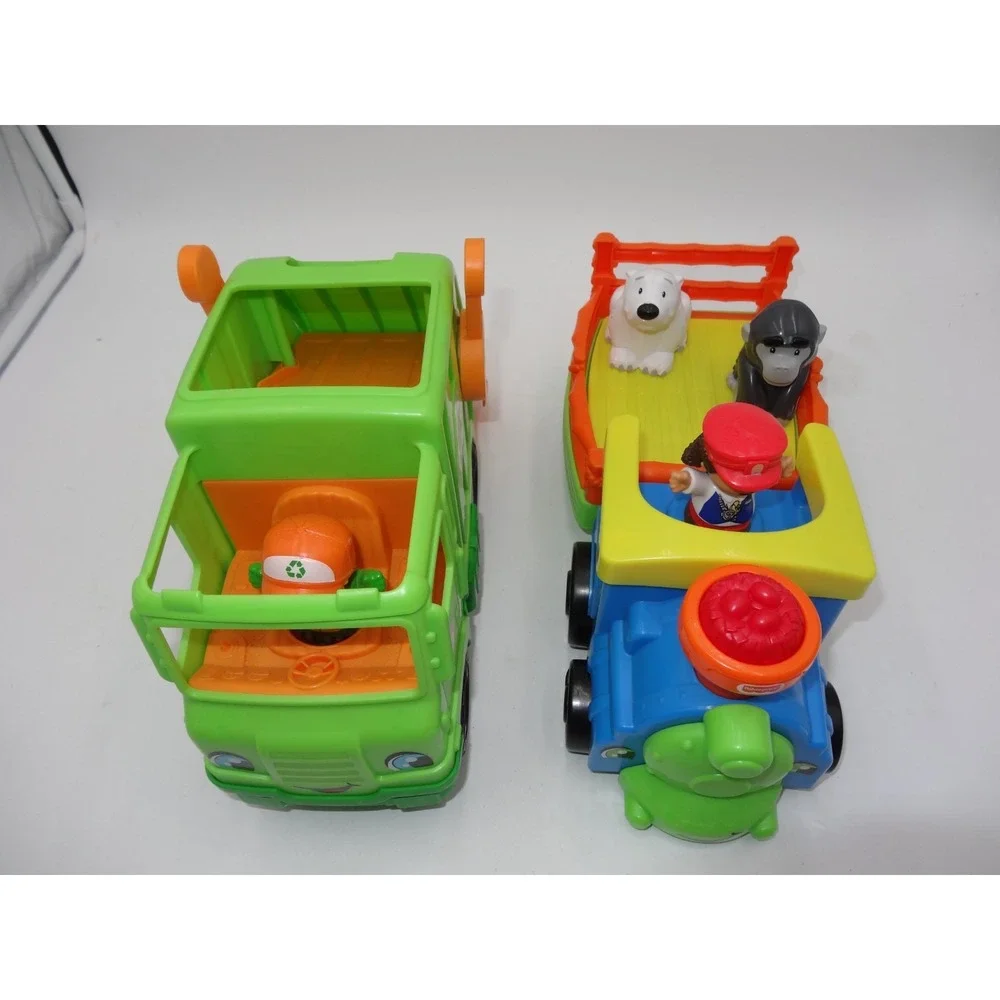 Fisher Price Little People Recycling Garbage Truck‎ Choo-Choo Zoo Train